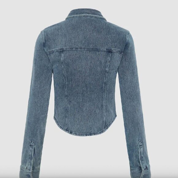 Urban Revivo Button Up Skinny Denim Shirt - Picture 4 of 4